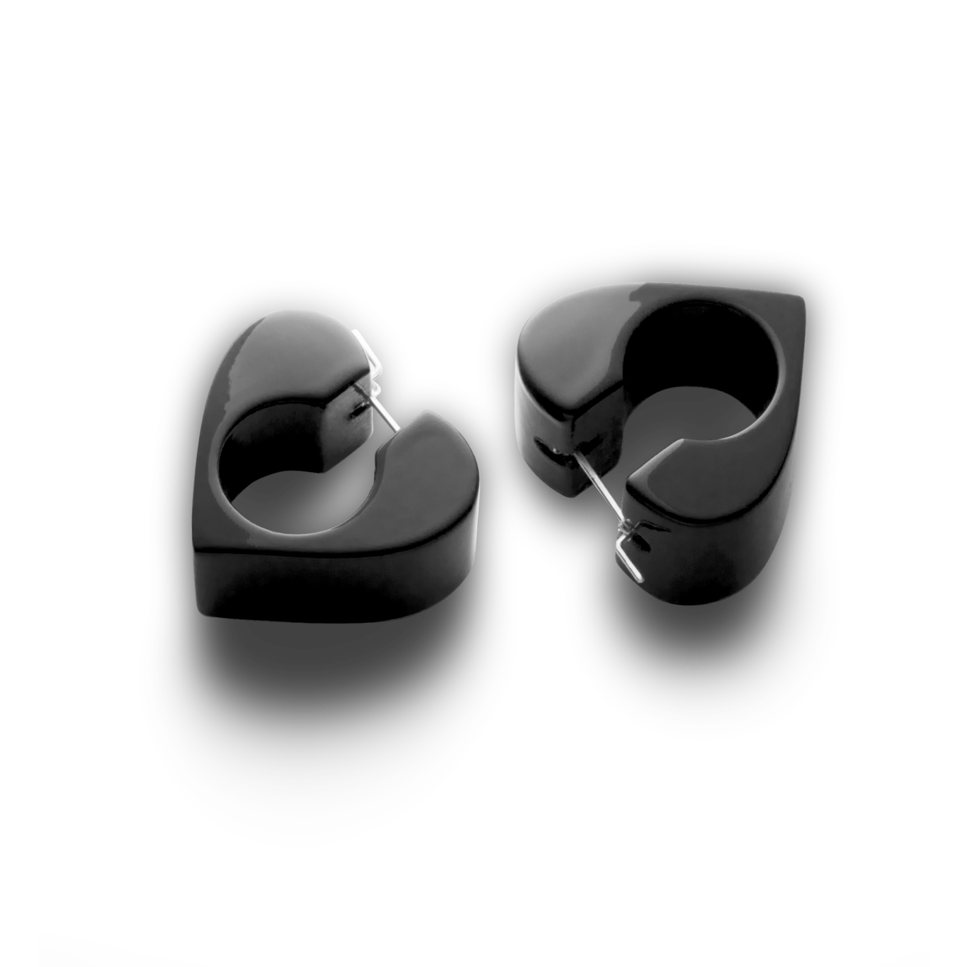 BLACK lacquered wood Vertex Earrings from Uncommon Matters jewelry brand