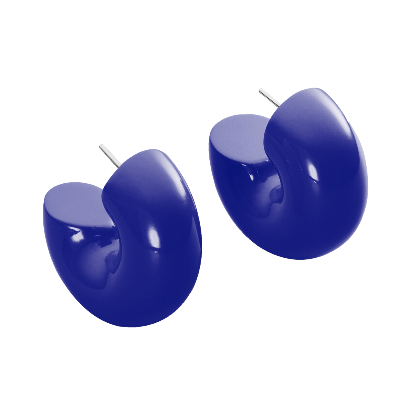 TBOEA03-Beam Earrings_ Electric Blue