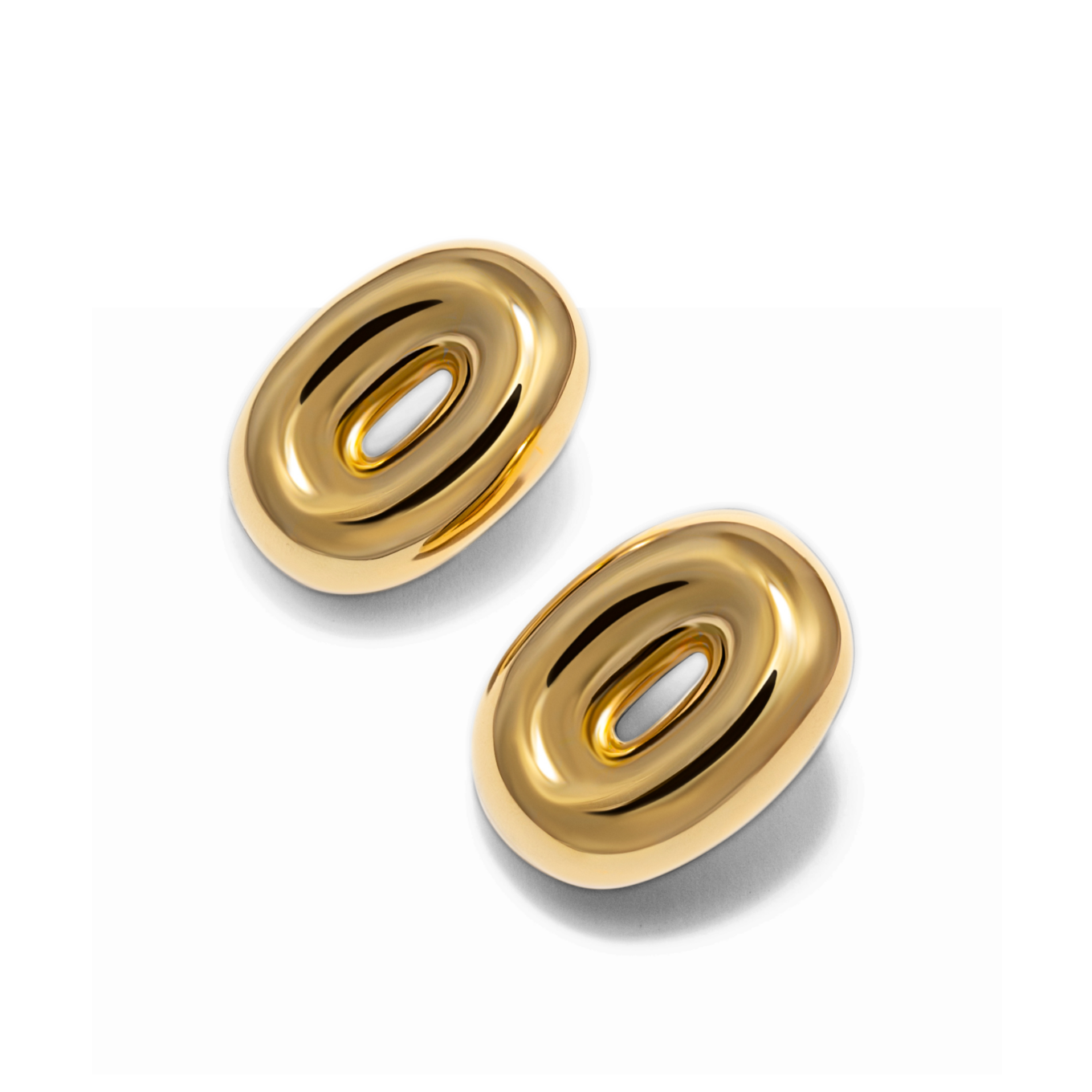 Torus Earrings_ TBOEA06_ Gold
