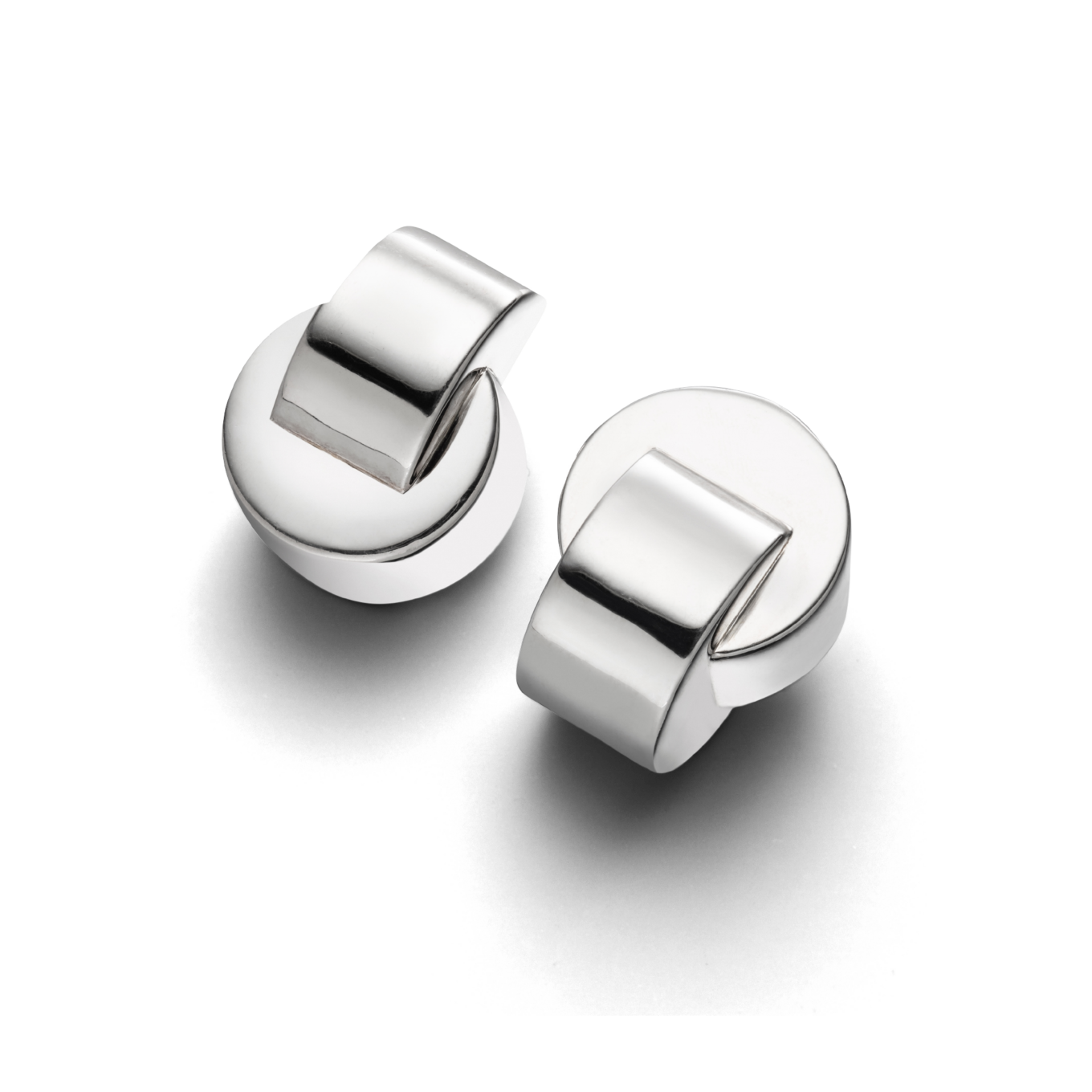 Double Swash Earrings_ FVEA01_ Silver