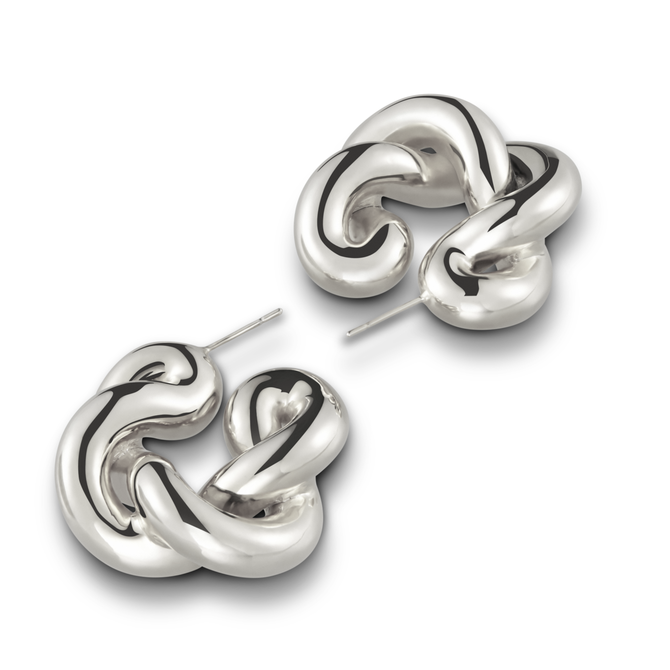 Twist Creoles LTEA02_ Silver