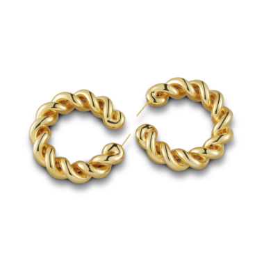 Twist Hoops_ LTEA01_ Gold