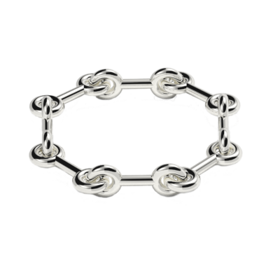 KCCH02-AG-S Chunky Cumulus Knot Collier product image 1 copy