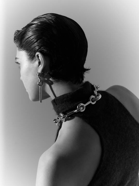 KCCH02 Chunky Cumulus Knot Collier model image 2