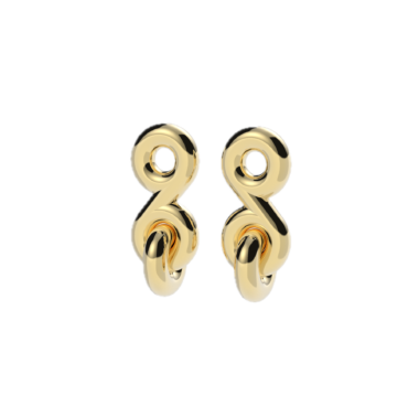 KCEA01 Knot Lock Short Earring product image 1 copy