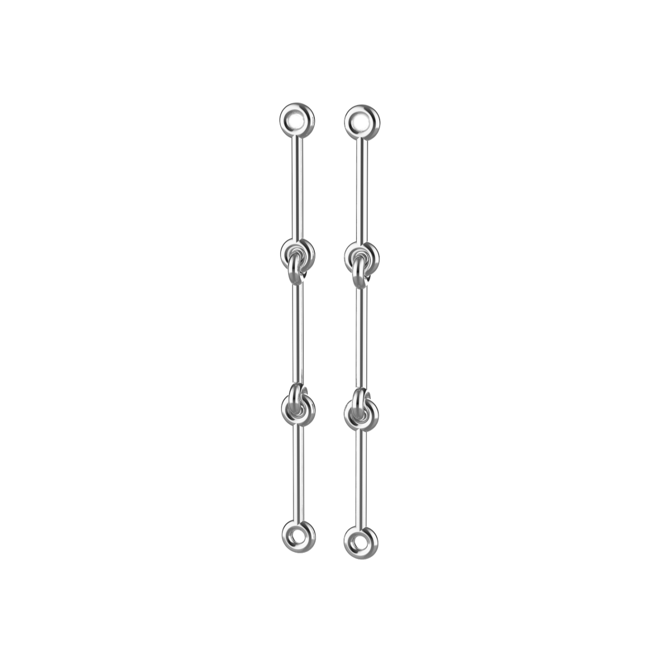 KCEA06-AG-S Long Knot Stick Earring product image 1