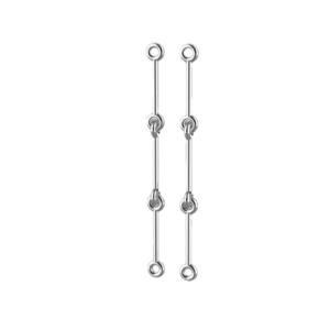 KCEA06-AG-S Long Knot Stick Earring product image 1 copy