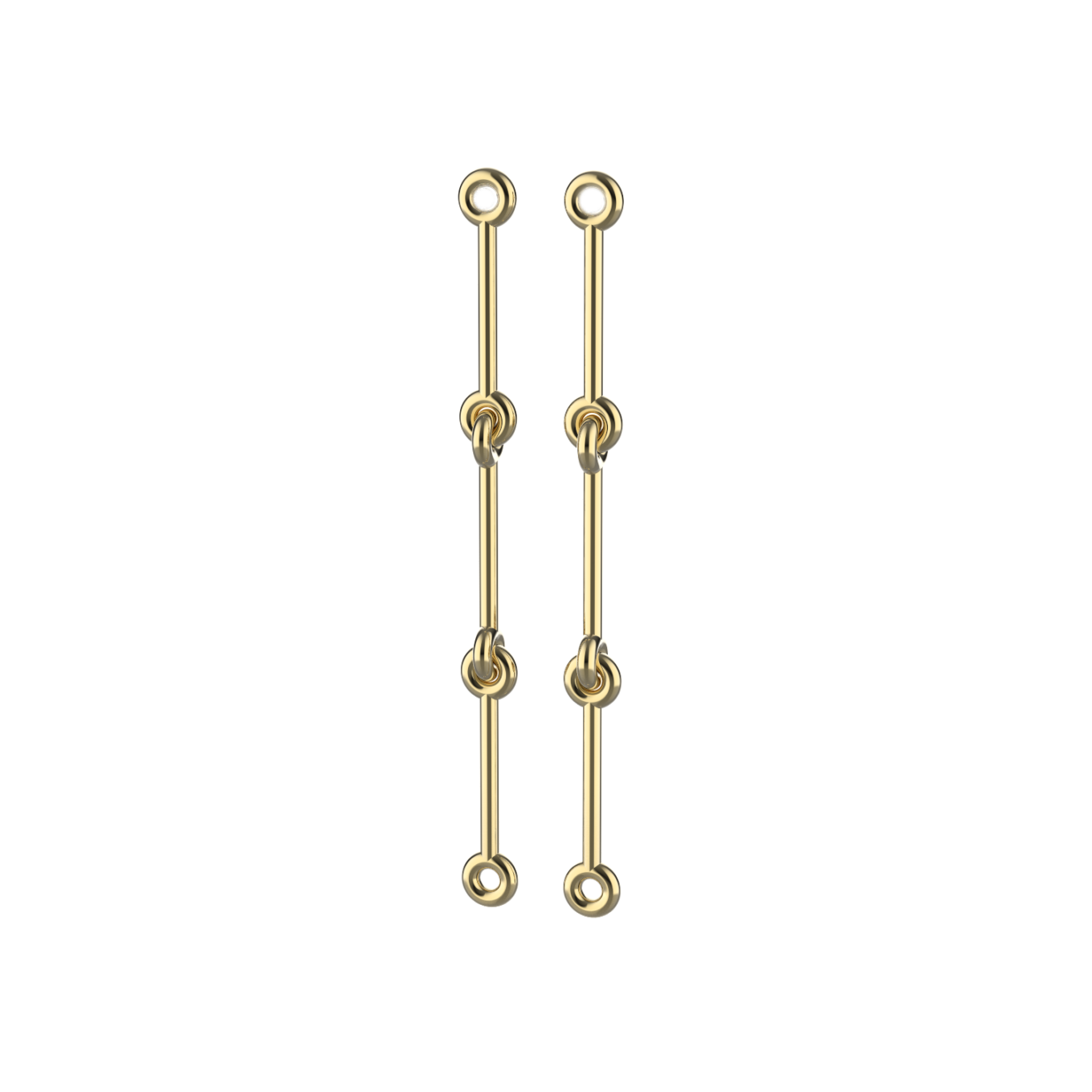 KCEA06-AG-V Long Knot Stick Earring product image 1