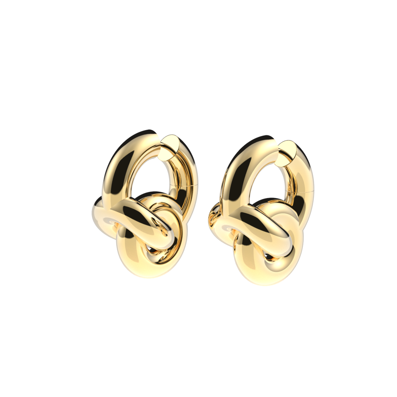 KCEA14-AG-V Mini Knot Creoles product image 1